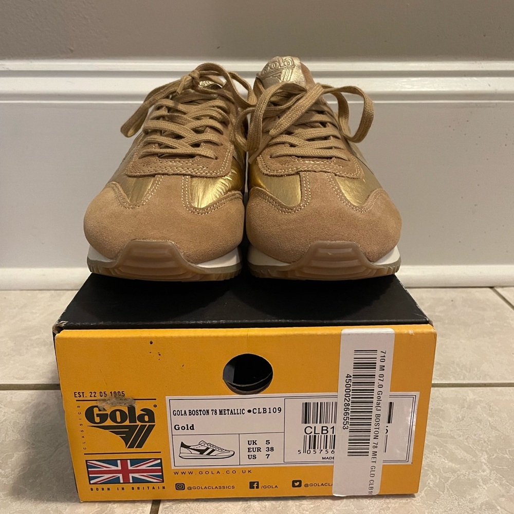 Gola Boston ‘78 Metallic Trainers